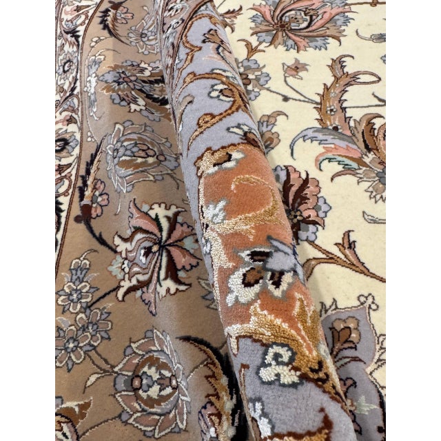 2020s Super Fine Hand Knotted Persian Silk & Wool Isfahan Rug 8'4"x 12' For Sale - Image 5 of 14
