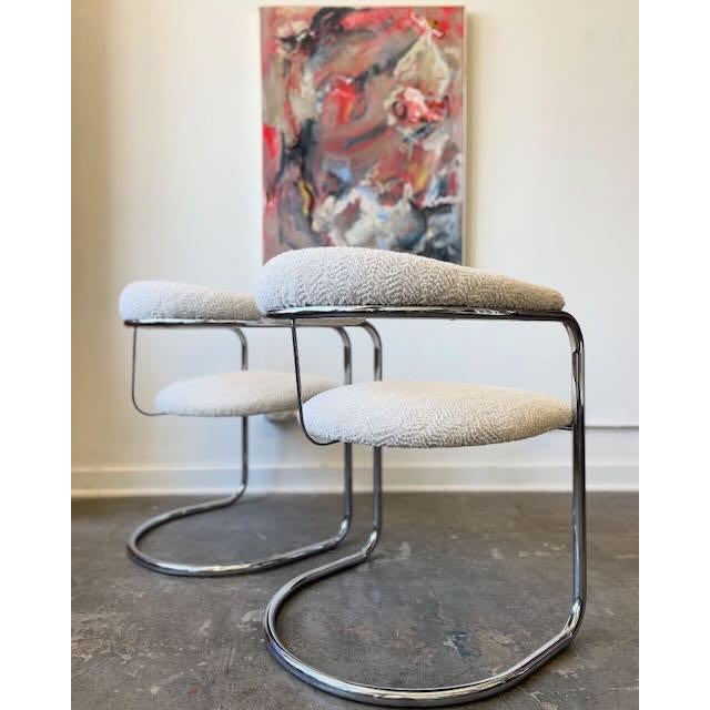 Attributed Vintage Pair of Chairs in the Style of Anton Lorenz for Thonet For Sale In Los Angeles - Image 6 of 8