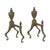 Antique British Victorian Brass Fire Dogs, 1880, Set of 2 For Sale - Image 14 of 18