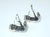 1990s David Yurman Sterling Silver & 14k Gold Earrings, a Pair For Sale - Image 5 of 9