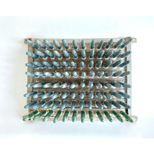 Aqua Vintage Aqua Balloon Mold Wall Sculpture For Sale - Image 8 of 8