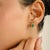 Modern Style 1.83 Ct Emerald Stud Earrings With Natural Diamonds in 18k Gold- A Pair For Sale - Image 4 of 13