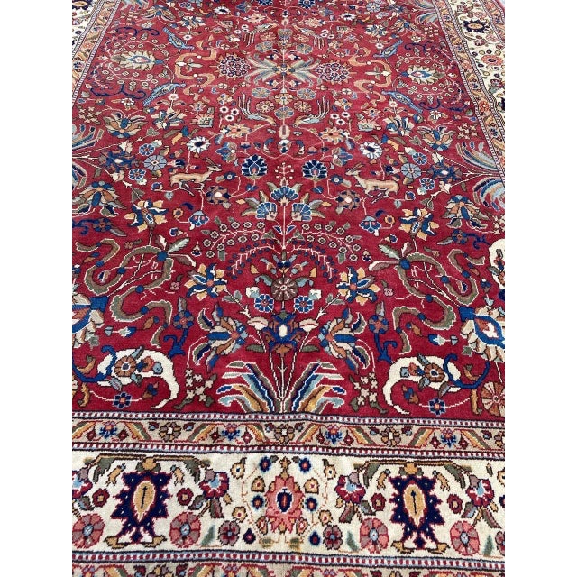 Very beautiful Mid-Century Transylvanian rug with a beautiful Middle Eastern Tabriz design and nice colors, entirely hand...