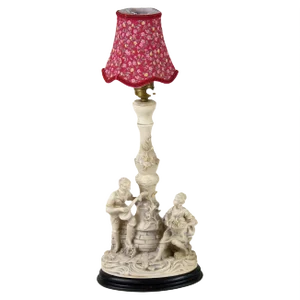 Table Lamp with Gallant Scene