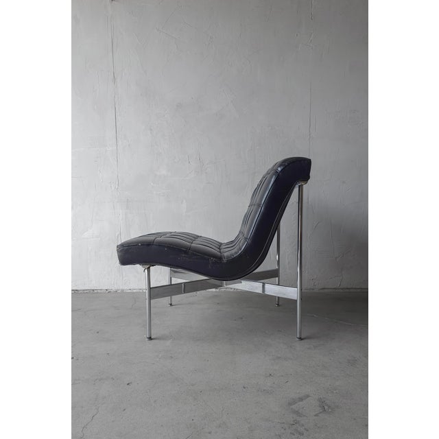 Early Chrome and Leather New York Lounge Chair by Laverne For Sale In Las Vegas - Image 6 of 13