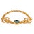 Eternal Love Blue Topaz Gold Adjustable Bracelet For Sale - Image 10 of 10