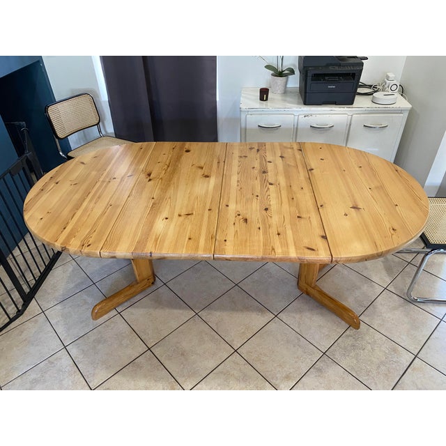Vintage Extensible Dining Table, 1970, Set of 3 For Sale - Image 6 of 18