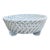 French Country Trompe l'Oeil Porcelain Rope Basket Cachepot For Sale