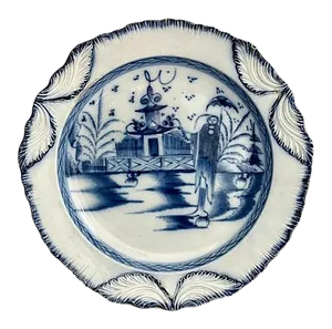 C. 1780 English Long Liza Pearlware Plate