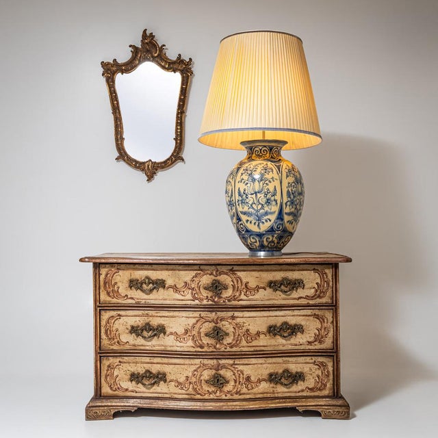 Baroque Hand-Painted Commode, 18th Century For Sale - Image 11 of 12