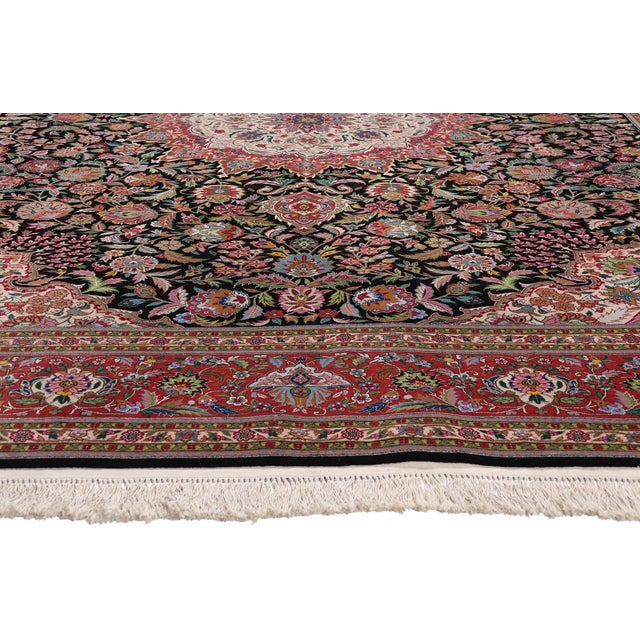 Vintage Chinese Tabriz Rug, 09'01 X 12'04 For Sale - Image 4 of 10