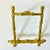 Hollywood Regency Mid-Century Hollywood Regency Coastal Brass Faux Bamboo Tabletop Easel, Small Size. For Sale - Image 3 of 12