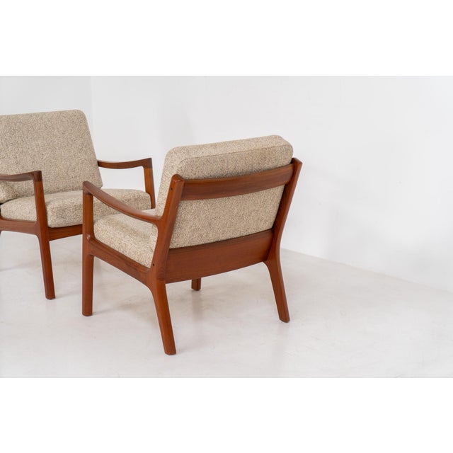 Senator Easy Chairs by Ole Wanscher for France & Son, Set of 2 For Sale - Image 13 of 18