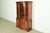 English Baker Furniture Style Georgian Carved Mahogany Breakfront Bookcase Cabinet, Circa 1950s For Sale - Image 3 of 12
