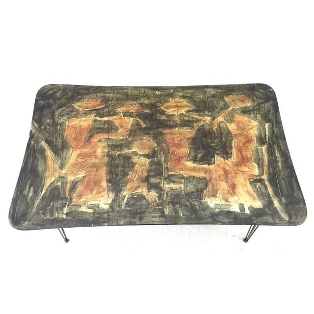 Mid-Century Modern Vintage Coffee Table by Massimo Campighi, Italy, 1950s For Sale - Image 3 of 10