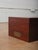 Early 20th Century Mahogany Writing Slope Lap Desk Box With Red Leather Interior and Brass Hardware For Sale - Image 4 of 14