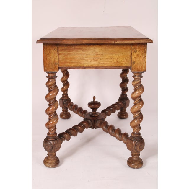 French Antique Louis XIV Style Fruitwood Occasional Table For Sale - Image 3 of 12