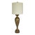 Currey & Co. Transitional Silver Leaf Finished Allegra Table Lamp For Sale