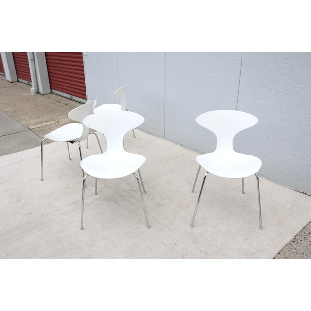 Modern Ross Lovegrove for Bernhardt Design Orbit Stacking Dining Chairs Set of 4 For Sale - Image 9 of 18