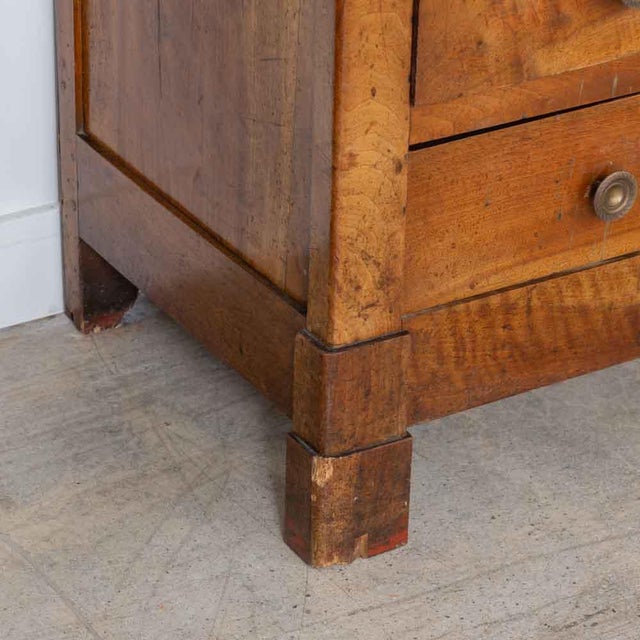 1940s French Carved Oak and Marble Dresser For Sale - Image 13 of 14