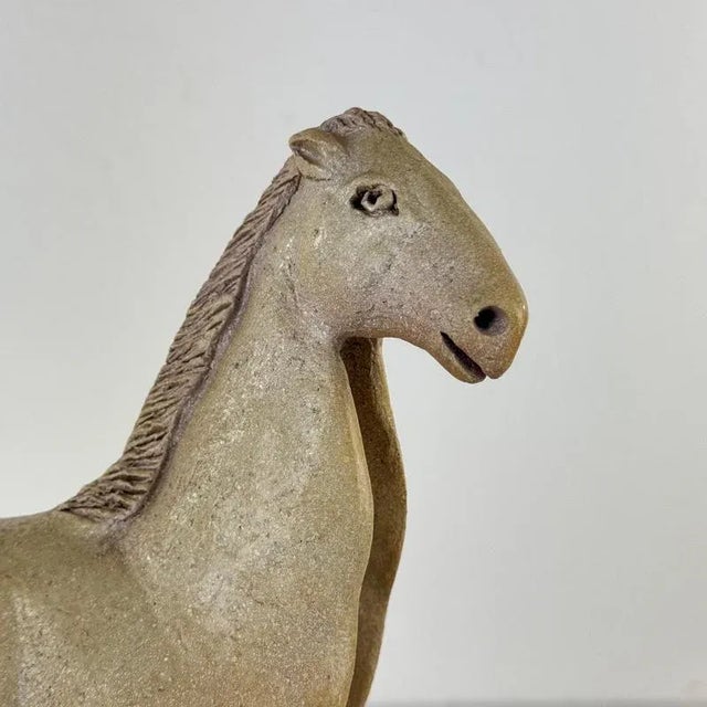 Ceramic Horse Sculpture by Víctor Ceprián Cortés, Spain, 1980s For Sale - Image 12 of 18