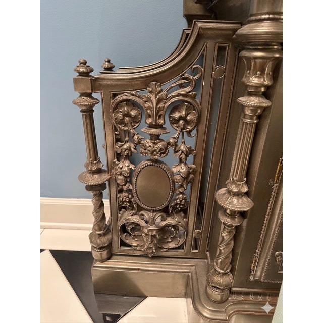 Museum-Quality 19th Century Victorian Gothic Cast Iron Hall Tree & Entryway Console Elevate your entryway with this...