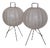 Mid-Century Modern Cocoon Tripod Table Lamps from Goldkant Leuchten, 1970s, Set of 2 For Sale