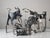 Metal Guernica Sculptures from Picasso, Set of 10 For Sale - Image 11 of 17