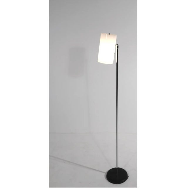 1970s 1970s Mid Century Modern Chrome Cylinder Can Shade Floor Lamp by George Kovacs For Sale - Image 5 of 8
