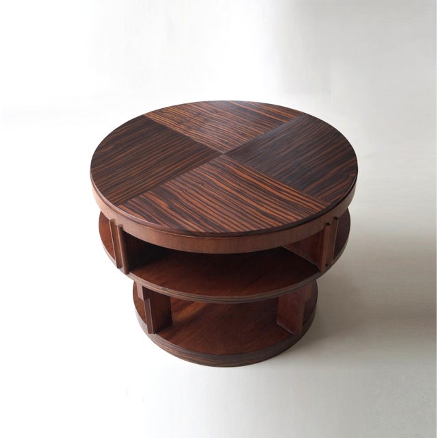 Dutch Amsterdam School Art Deco Table with Macassar Top, 1920s For Sale - Image 17 of 18