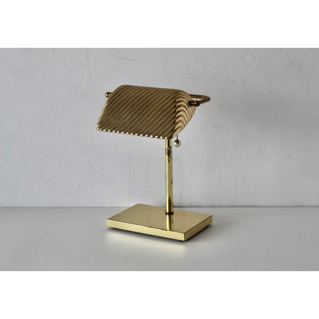 George Kovacs Vintage George Kovacs Brass Bankers Piano Desk Lamp For Sale - Image 4 of 18