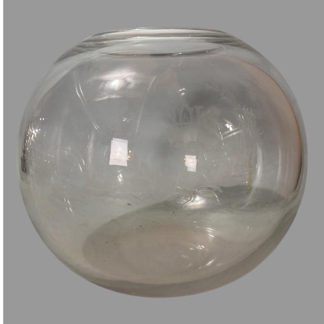 Vintage Hawkes or Steuben Floral Engraved 6.5" Art Glass Rose Bowl Vase AWH In very good original condition showing some...