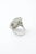 Edwardian Filigree Platinum Diamond Three-Stone Ring size 7 For Sale - Image 4 of 5