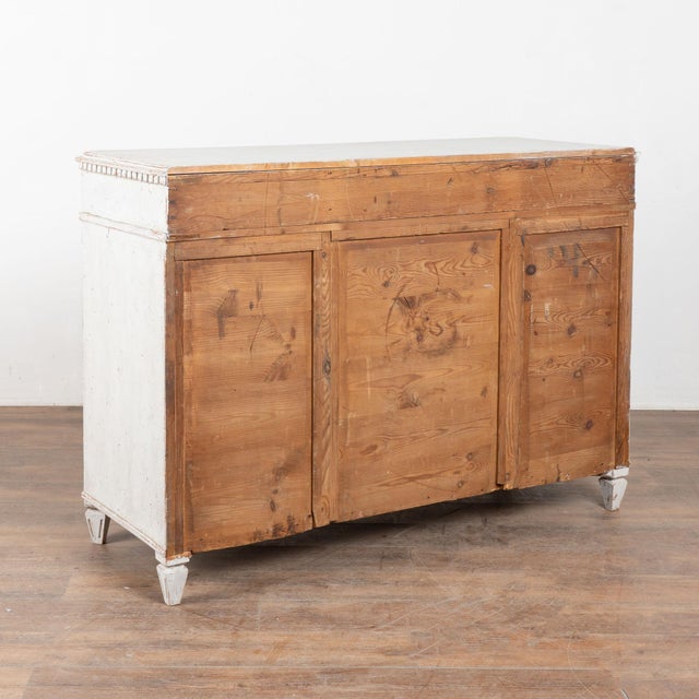 19th Century Swedish Gray Painted Gustavian Pine Sideboard Buffet For Sale - Image 13 of 13