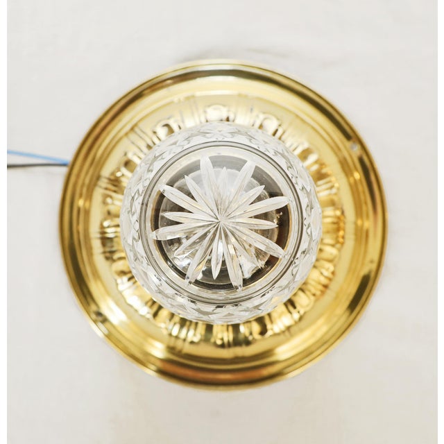 19th Century Art Nouveau Glass Ceiling Lamp, 1890s For Sale - Image 5 of 10