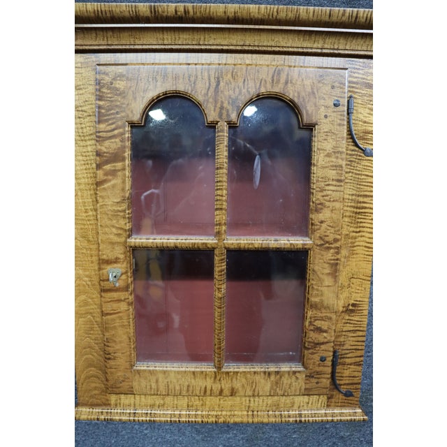 Bench-Made Tiger Maple Hanging Cupboard For Sale - Image 10 of 12