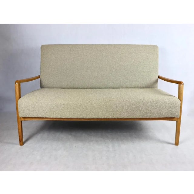 Beige Vintage Beige Boucle Sofa, 1970s For Sale - Image 8 of 8