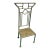 Miniature Vintage Brass Chair Plant Stand For Sale