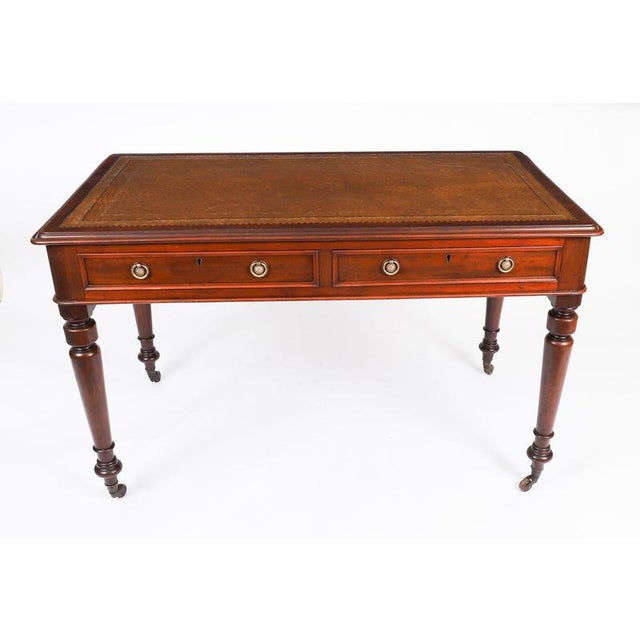 Antique Victorian Writing Table, 19th Century For Sale - Image 3 of 17