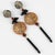 2000 - 2009 Angela Caputi Honey and Black Dangle Resin Earrings Arabesque Design For Sale - Image 5 of 6