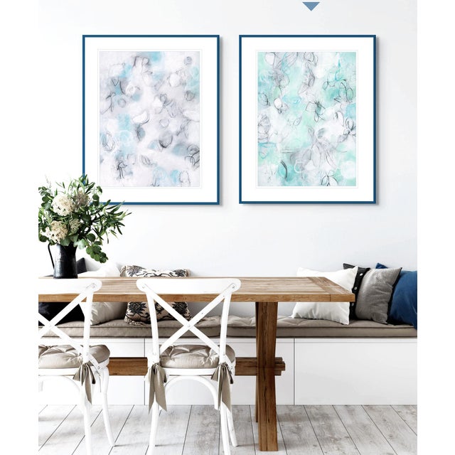 2020s "Float No.11 - Soft Suspension" - Layered Abstract Gestural Drawing on Paper in Soft Neutrals For Sale - Image 5 of 5