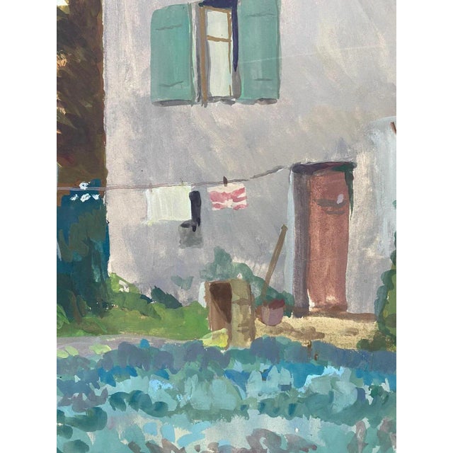 Modern Isaac Charles Goetz, Country Villa, 1920s, Artwork on Paper For Sale - Image 3 of 6