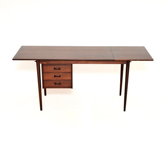 Wood Vintage Danish Drop Leaf Desk, 1960s For Sale - Image 7 of 11