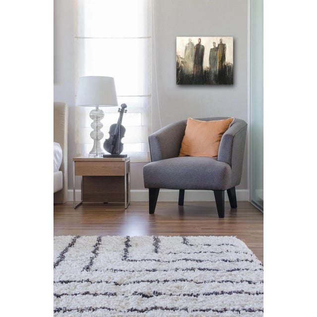 Textile Figurative Abstract Painting "9497" Original Artwork by Edith Konrad For Sale - Image 7 of 9