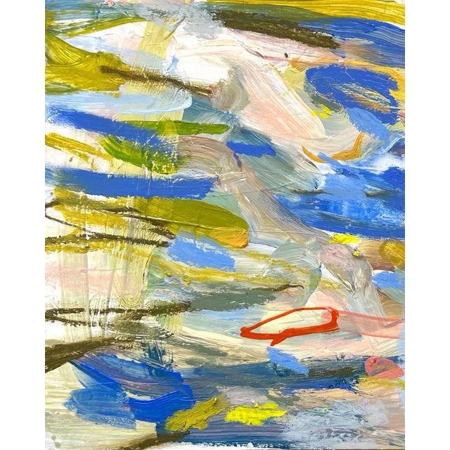 Abstract Original Small Abstract Acrylic Painting on Paper by Brenna Giessen For Sale - Image 3 of 4