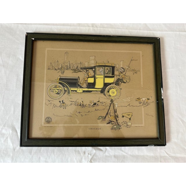René Vincent, Berliet Illustration, Chicago, 1907, Print on Paper For Sale - Image 6 of 12