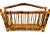Rustic European 1960s Mid Century Italian Burnt Tortoise Bamboo Magazine Rack For Sale - Image 3 of 12