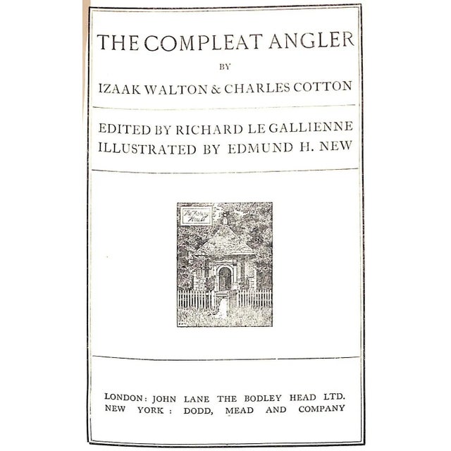 "The Compleat Angler or the Contemplative Man's Recreation" 1931 Walton, Isaak & Cotton, Charles For Sale - Image 10 of 15