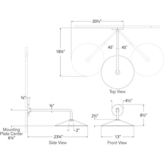 Amber Lewis for Visual Comfort Signature Ponce 9" Articulating Sconce in Polished Nickel with Polished Nickel Shade For Sale - Image 9 of 11
