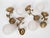 1950s 1950s Spanish Empire Cast Brass Dragon Sconces With Scavo Glass Globes - A Set of 4 For Sale - Image 5 of 11